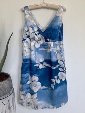 Joe Fresh cotton / silk floral dress with pockets!